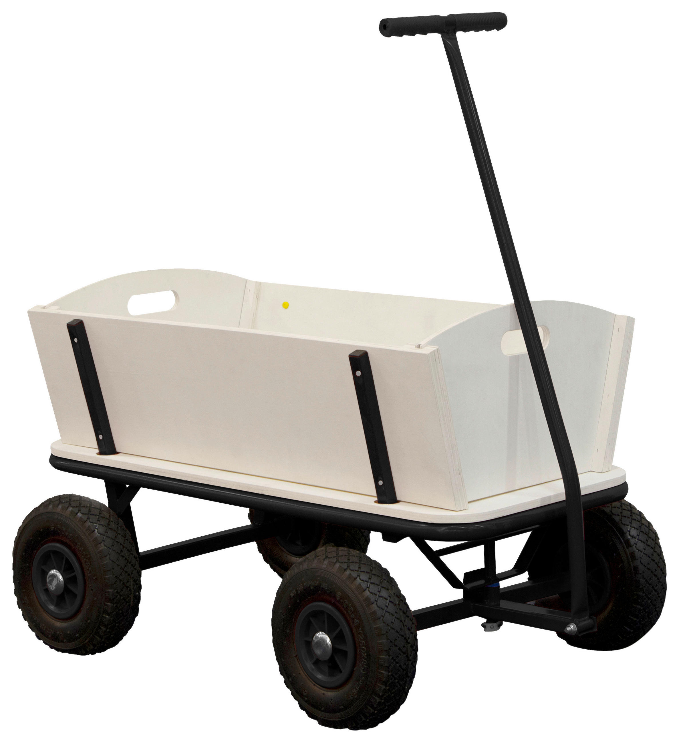 BOLLERWAGEN - Schwarz/Braun, KONVENTIONELL, Holz/Metall (61/95/97cm)