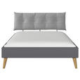 BETT 160/200 cm  in Grau  - Wildeiche/Grau, Design, Holz/Holzwerkstoff (160/200cm) - Carryhome