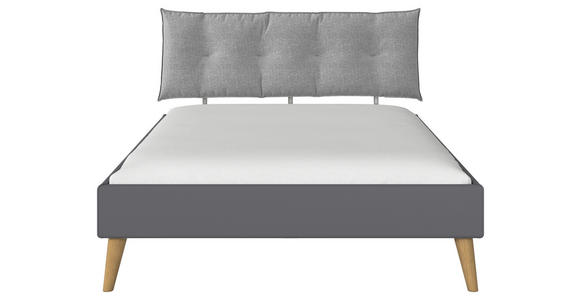 BETT 160/200 cm  in Grau  - Wildeiche/Grau, Design, Holz/Holzwerkstoff (160/200cm) - Carryhome