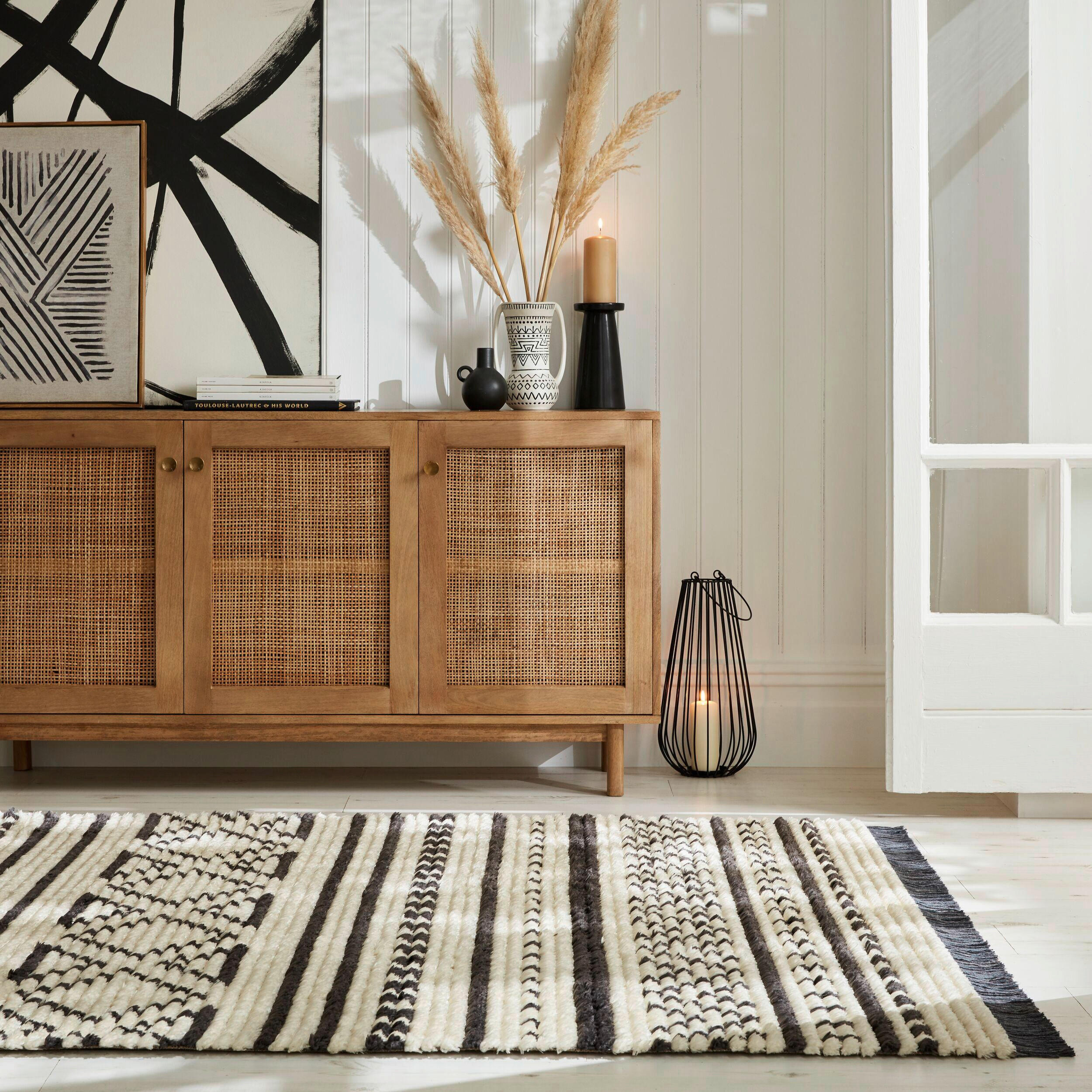 BERBERTEPPICH 120/170 cm Domino Creme  - Creme, KONVENTIONELL, Textil (120/170cm)