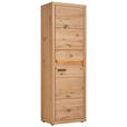 GARDEROBENSCHRANK  in 63,8/199/40 cm  - Eichefarben/Schwarz, KONVENTIONELL, Holz/Metall (63,8/199/40cm) - Linea Natura