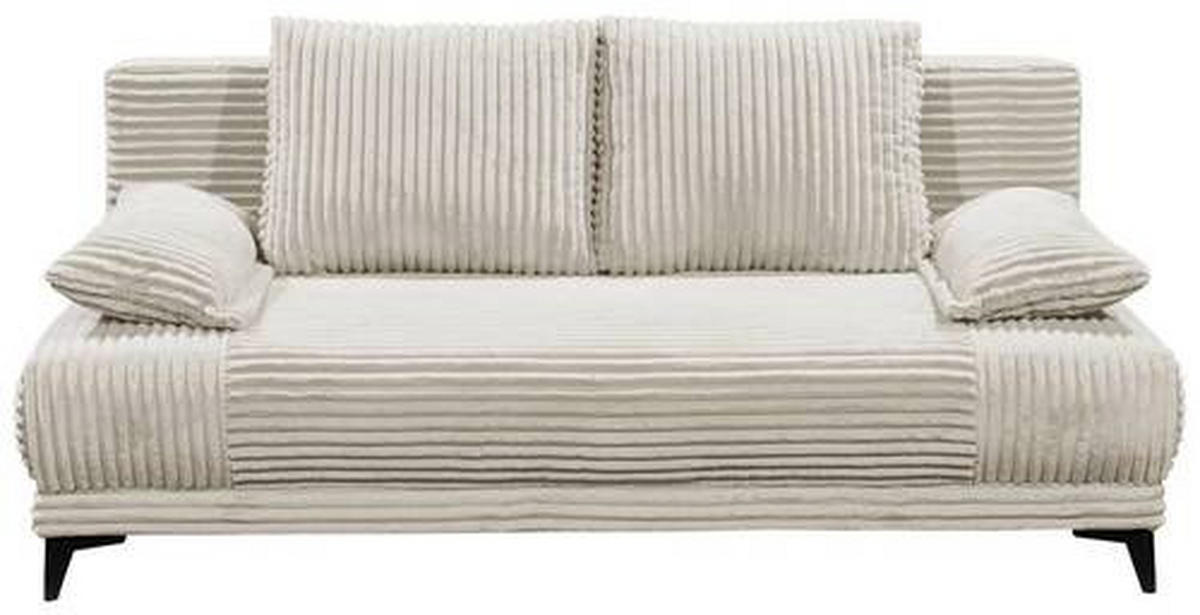 KANAPÉÁGY világosszürke  - világosszürke/fekete, Konventionell, műanyag/textil (211/96/105cm) - MID.YOU