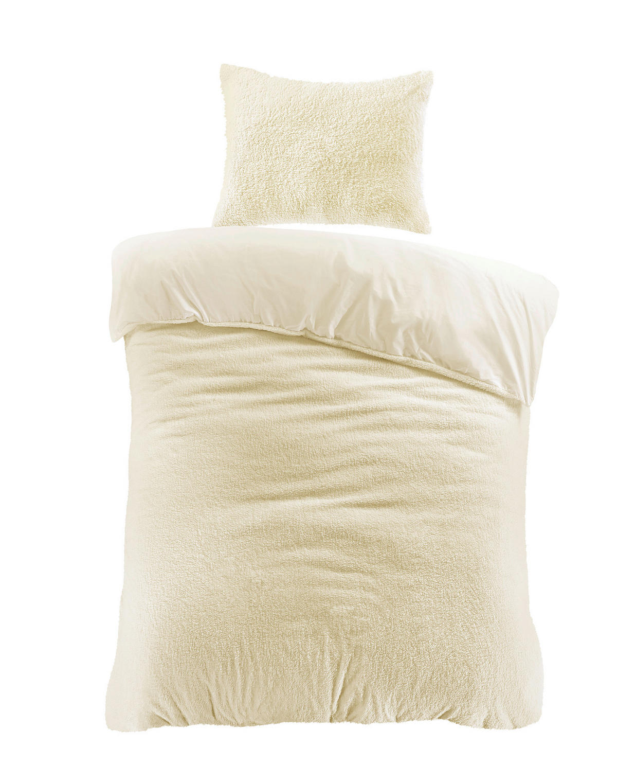 PÅSLAKANSET sammet, teddy tyg 150/210 cm  - cremefärgad, Basics, textil (150/210cm)