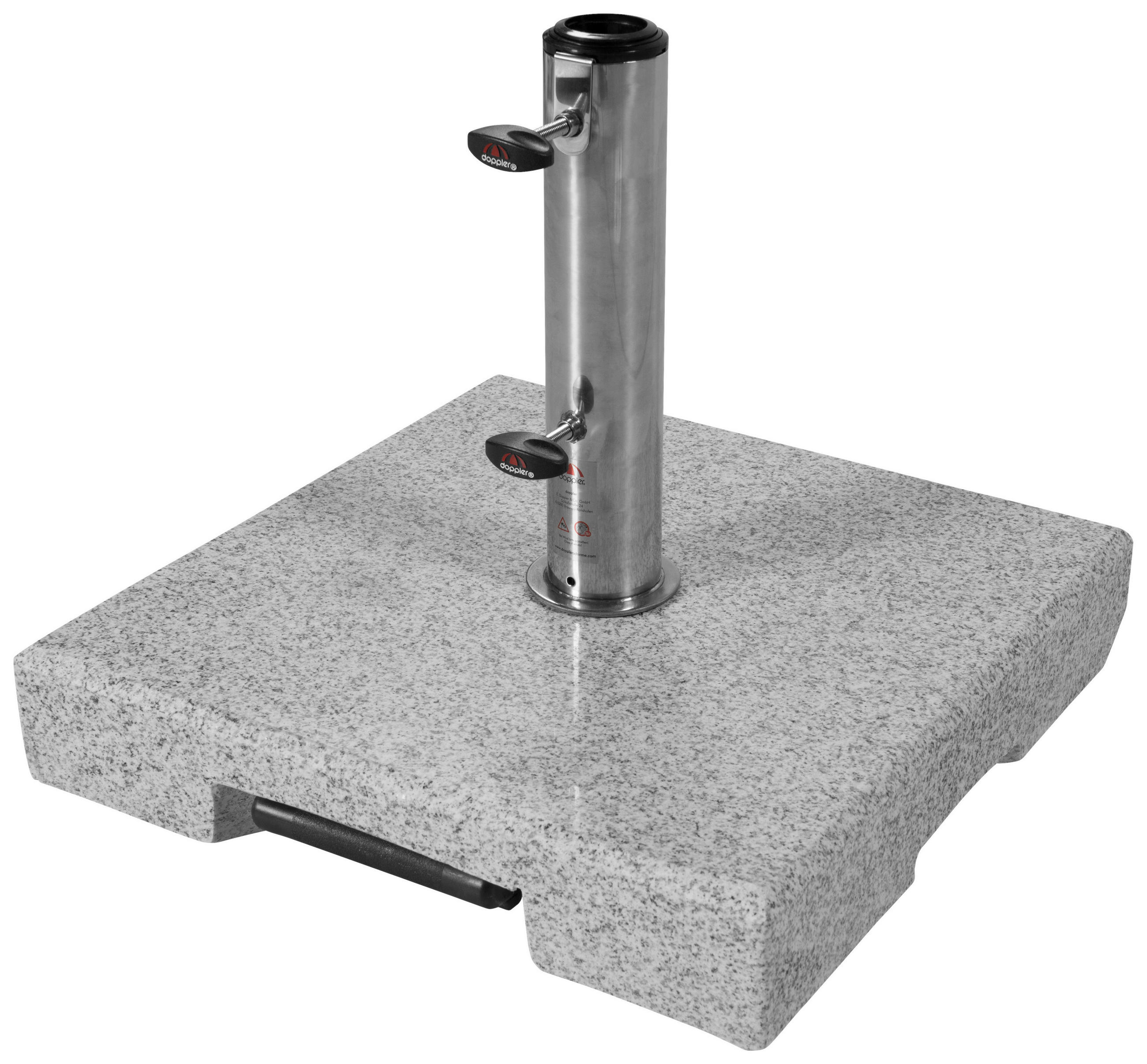 SONNENSCHIRMSTÄNDER Granit Grau  - Grau, Basics, Stein (45/8/45cm) - Doppler