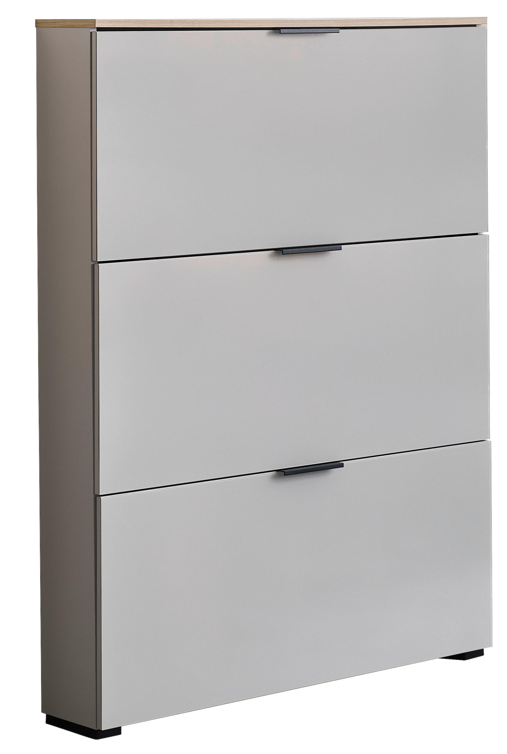 SCHUHKIPPER  in 100/129/19 cm  - Kaschmir/Eichefarben, Design, Glas/Holzwerkstoff (100/129/19cm) - Voleo