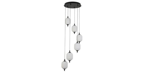 LED-HÄNGELEUCHTE 47/150 cm - Schwarz/Weiß, Trend, Kunststoff/Metall (47/150cm) - Novel