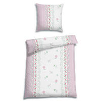 BETTWÄSCHE 2-teilig Seersucker 135/200 cm  - Rosa, Basics, Textil (135/200cm) - Florella