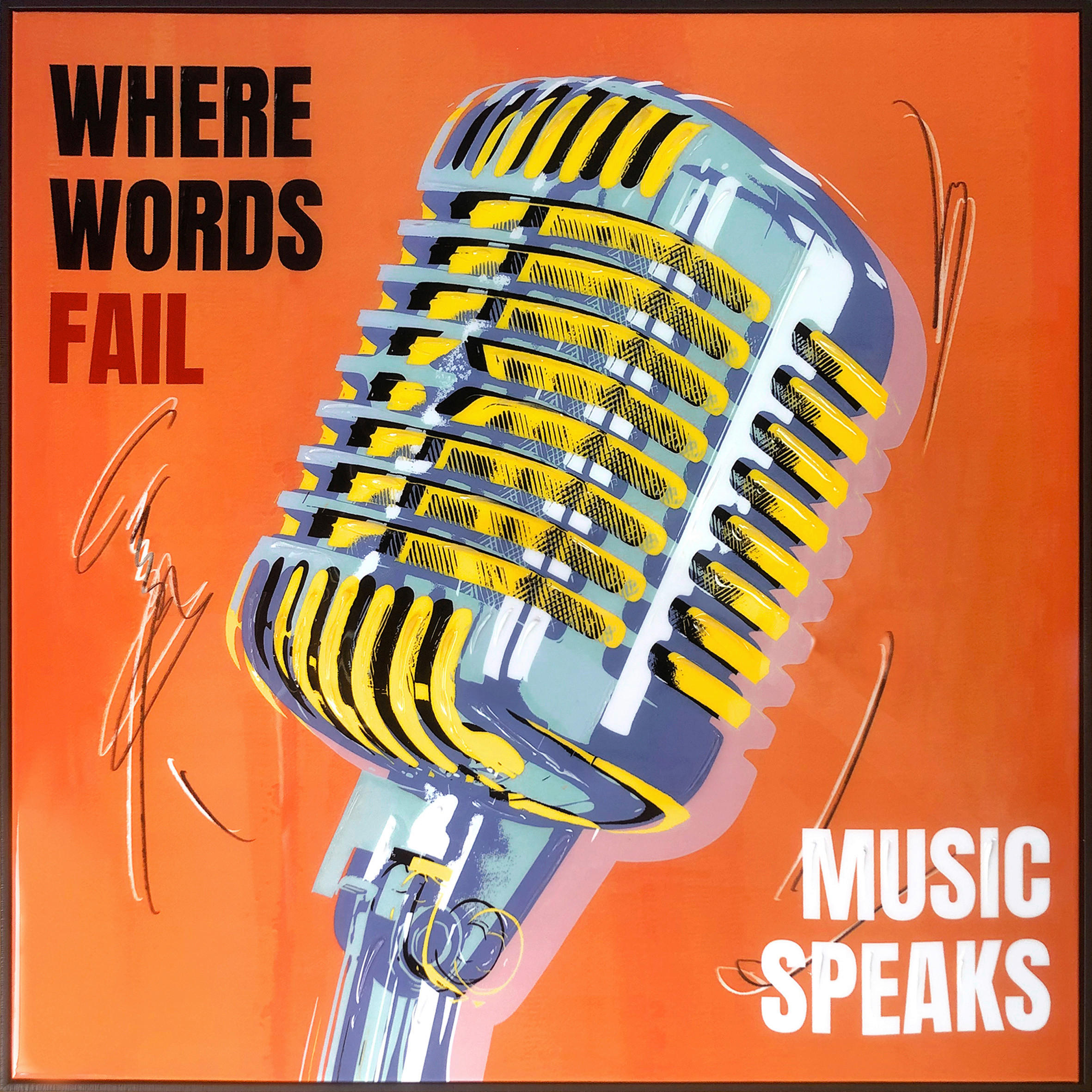 OLEJOMAĽBA, ostatné, 80/80 cm  - oranžová/čierna, Trend, drevo/textil (80/80cm) - Monee