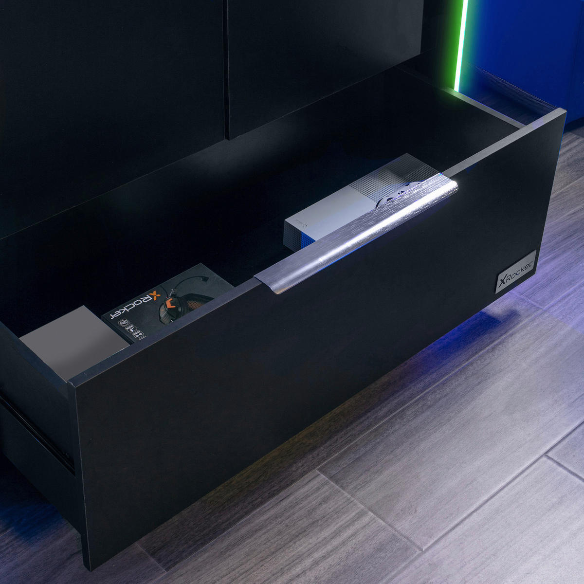 KLEIDERSCHRANK  in Schwarz  - Schwarz, MODERN, Holzwerkstoff/Metall (95/190/55cm) - X Rocker
