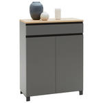 SCHUHSCHRANK Dieter Knoll Collection  in 84/108/37 cm  - Eichefarben/Anthrazit, Design, Holz/Holzwerkstoff (84/108/37cm) - Dieter Knoll