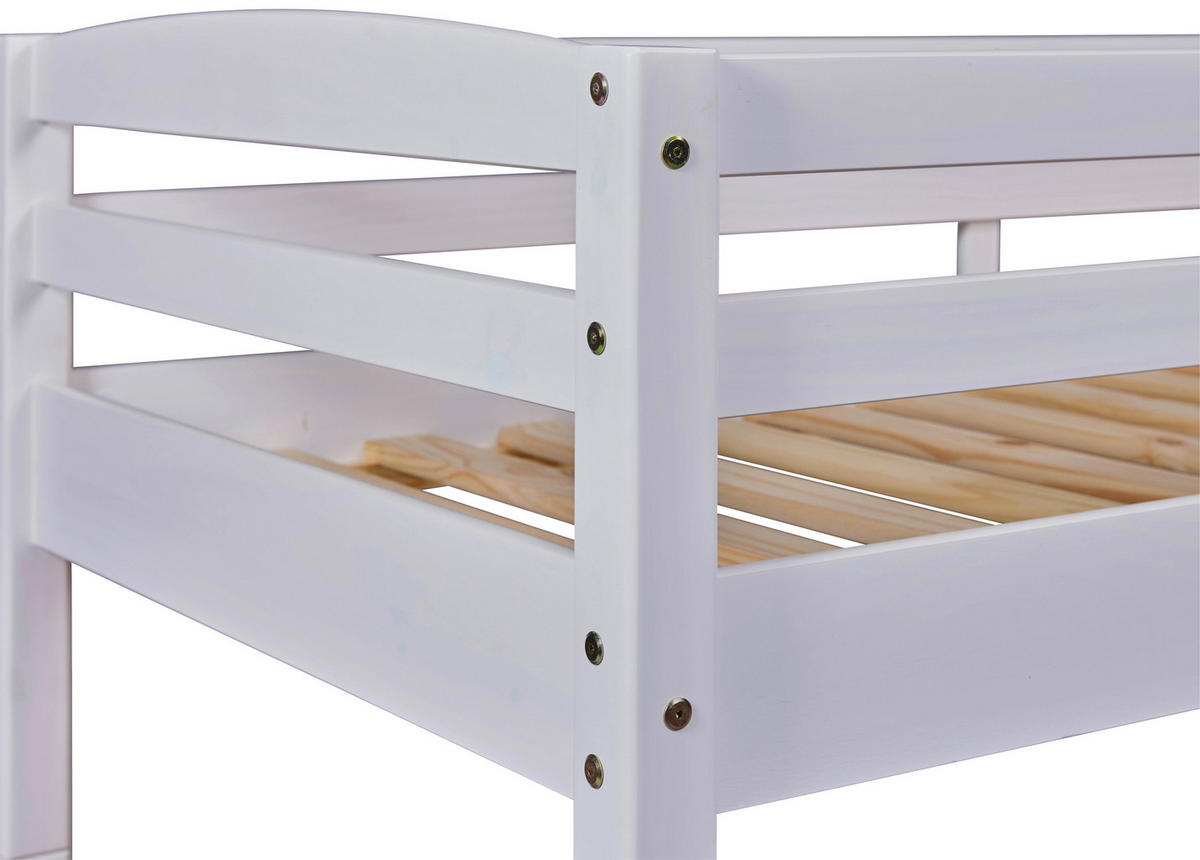 ETAGENBETT - Weiß, KONVENTIONELL, Holz (90/200cm) - Livetastic