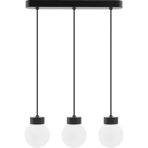 ZÁVESNÉ SVIETIDLO, 52/150 cm  - čierna, Design, drevo/sklo (52/150cm)