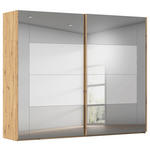 SCHWEBETÜRENSCHRANK 271/223/68 cm 2-türig Eiche Artisan  - Eiche Artisan, Design, Glas/Holzwerkstoff (271/223/68cm) - Xora