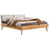 BETT 140/200 cm  in Weiß, Buchefarben  - Buchefarben/Weiß, Design, Holz (140/200cm) - Hasena