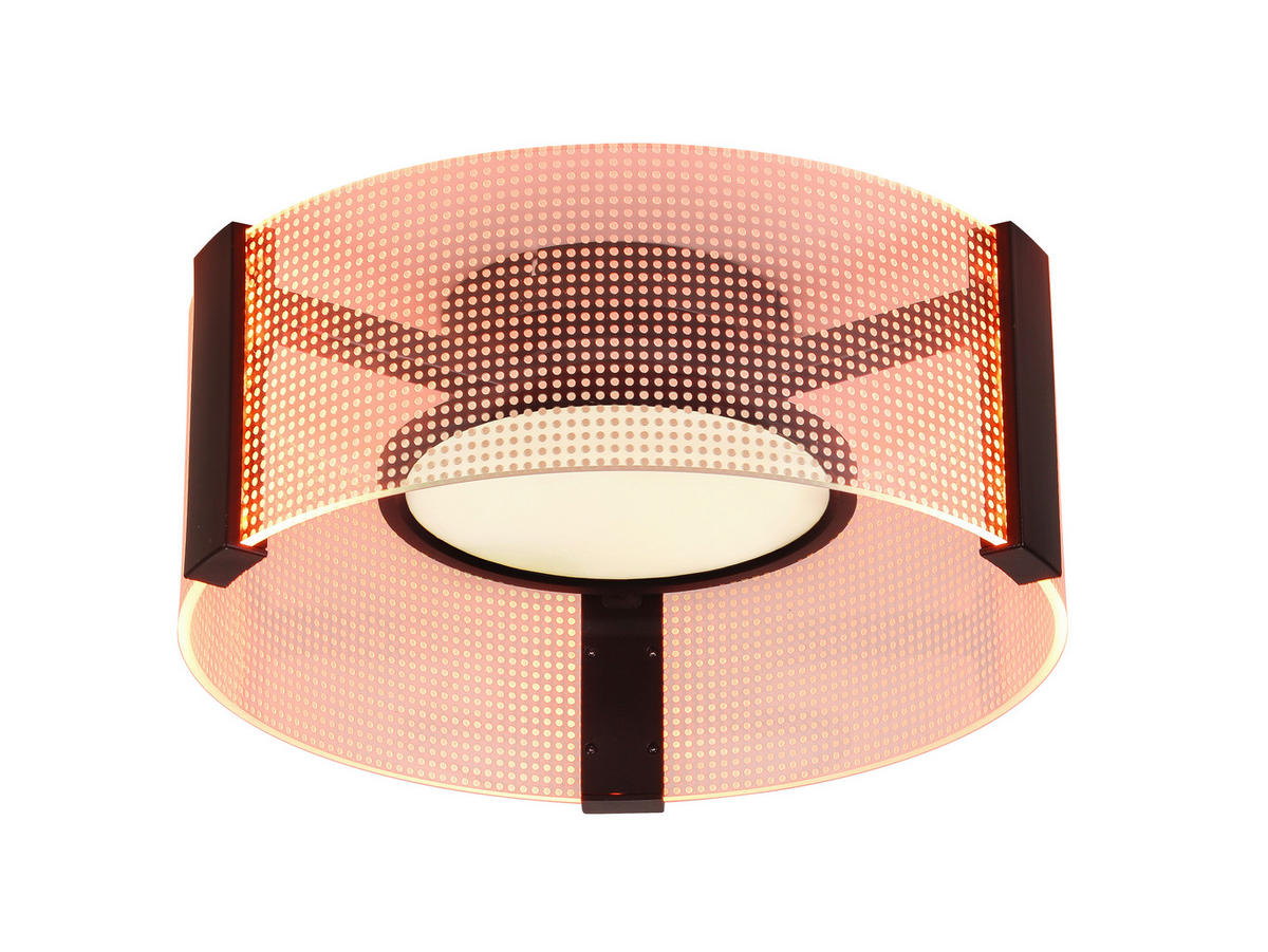 LED-DECKENLEUCHTE 40/16.5 cm   - Transparent/Weiß, Design, Kunststoff/Metall (40/16.5cm) - Novel