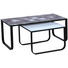 COUCHTISCHSET in Metall, Glas 105/60/55/60/42/38 cm - Schwarz/Weiß, Design, Glas/Metall (105/60/55/60/42/38cm) - Carryhome COUCHTISCHSET in Metall, Glas 105/60/55/60/42/38 cm - Schwarz/Weiß, Design, Glas/Metall (105/60/55/60/42/38cm) - Carryhome