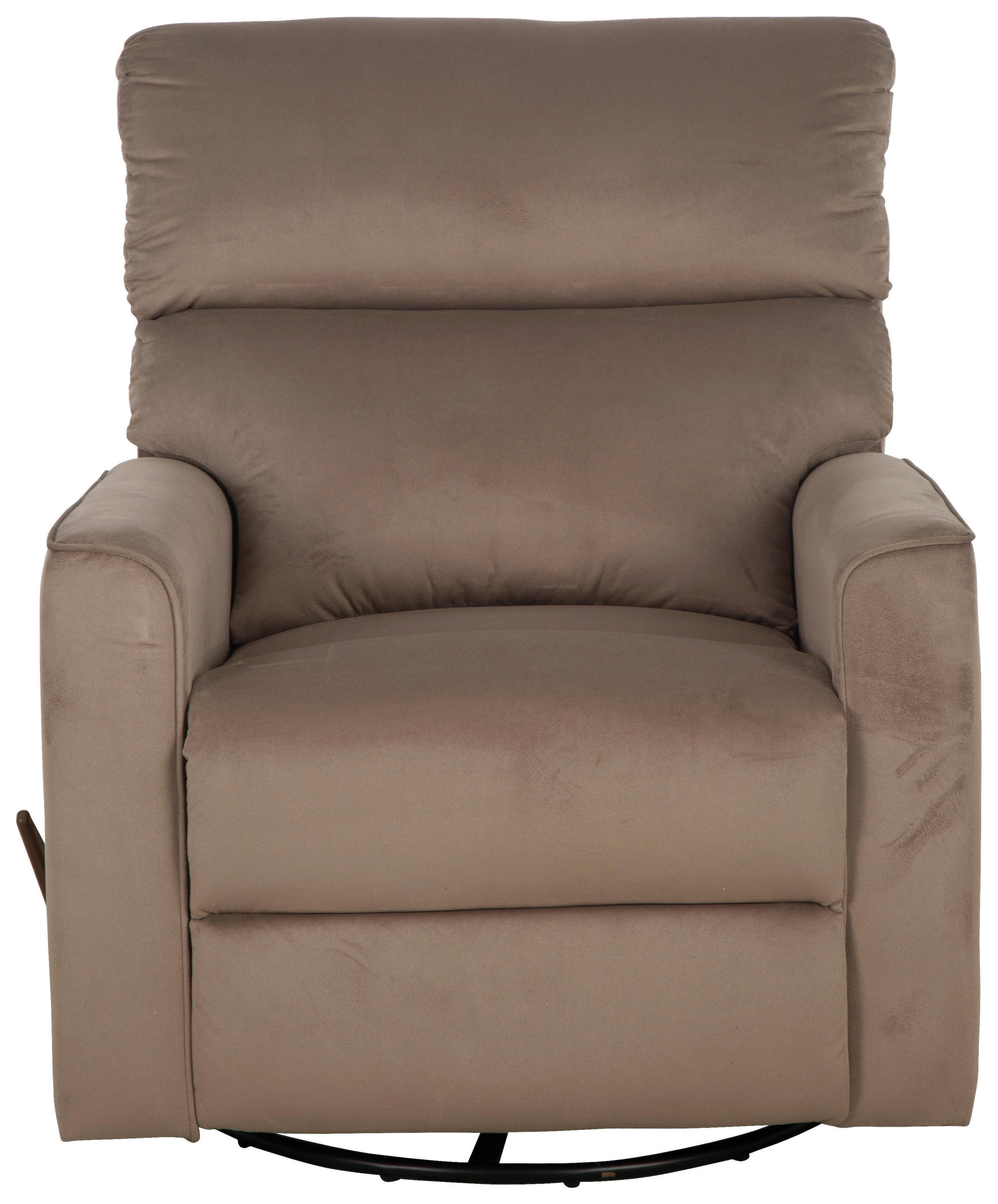 RELAXSESSEL Samt    - Taupe/Schwarz, MODERN, Textil/Metall (87.5/103.5/99cm) - P & B