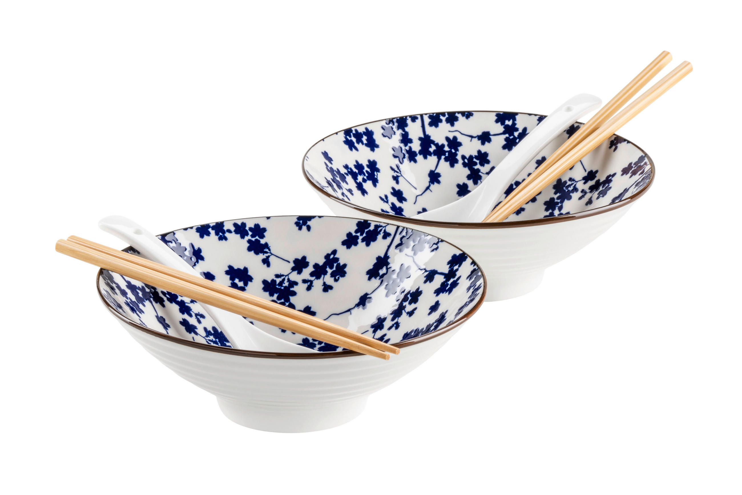 CHINESISCHES TAFELSERVICE Blau, Weiß ONIWA  - Blau/Weiß, Basics, Keramik - Mäser