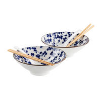 CHINESISCHES TAFELSERVICE Blau, Weiß ONIWA  - Blau/Weiß, Basics, Keramik - Mäser