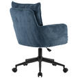 DREHSTUHL Webstoff Blau, Schwarz  - Blau/Schwarz, Design, Kunststoff/Textil (58/84,5-92/64cm) - Carryhome