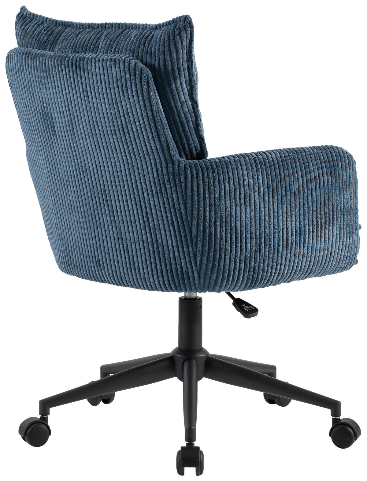 OTOČNÁ ŽIDLE, tkaná látka, modrá, černá - modrá/černá, Design, kov/textil (58/84,5-92/64cm) - Carryhome