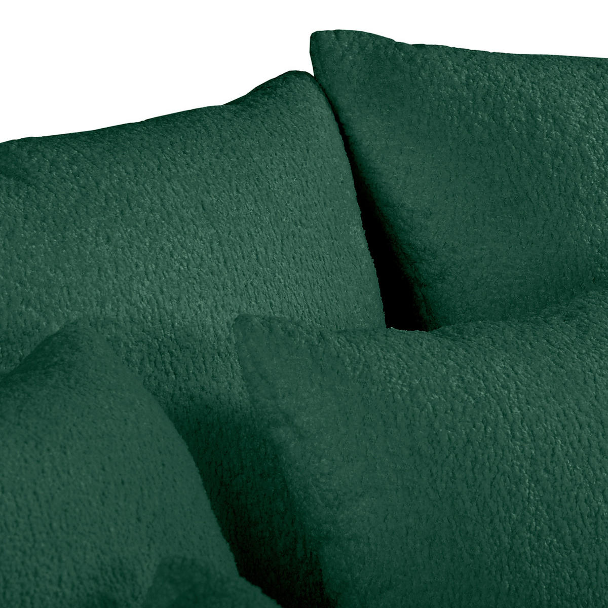ECKSOFA Naomi Grün Chenille Rückenkissen  - Schwarz/Grün, Design, Kunststoff/Textil (243/284cm) - P & B