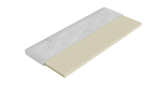 BOXSPRINGBETT 180/200 cm in Hellgrau, Greige - Greige/Hellgrau, Design, Textil/Metall (180/200cm) - Johann Jakob