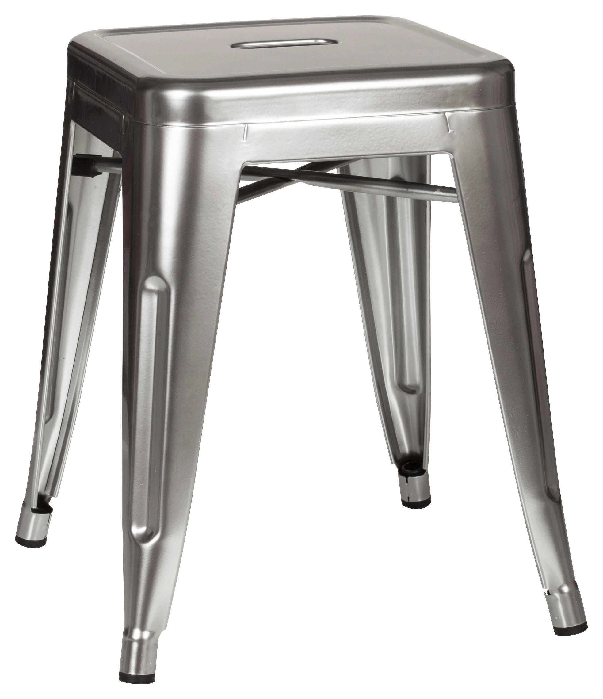 HOCKER Platinfarben  - Platinfarben, Basics, Metall (39/46/39cm) - MID.YOU