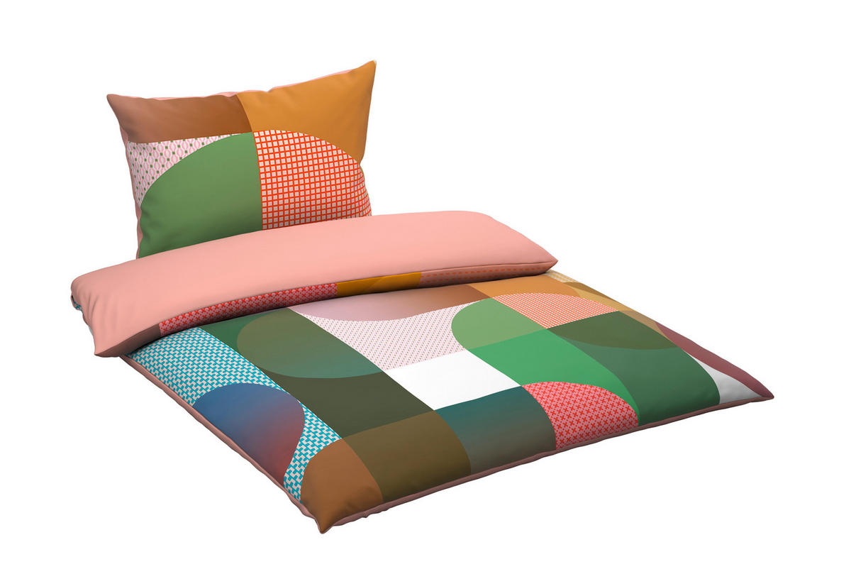WENDEBETTWÄSCHE Sway Satin 140/200 cm  - Multicolor, Basics, Textil (140/200cm) - Novel