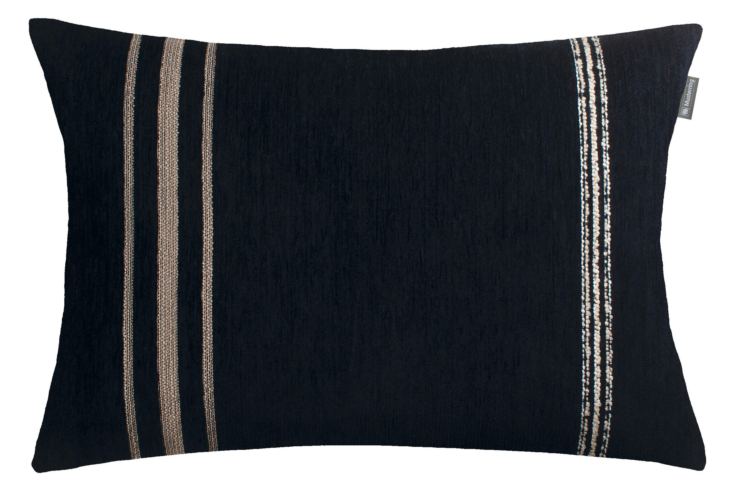 KISSENHÜLLE MR-SQUARE 40/60 cm  - Schwarz/Weiß, Basics, Textil (40/60cm) - Musterring