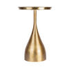 BEISTELLTISCH Goldfarben rund  - Goldfarben, Design, Metall (40,5/58,5cm) - Kayoom