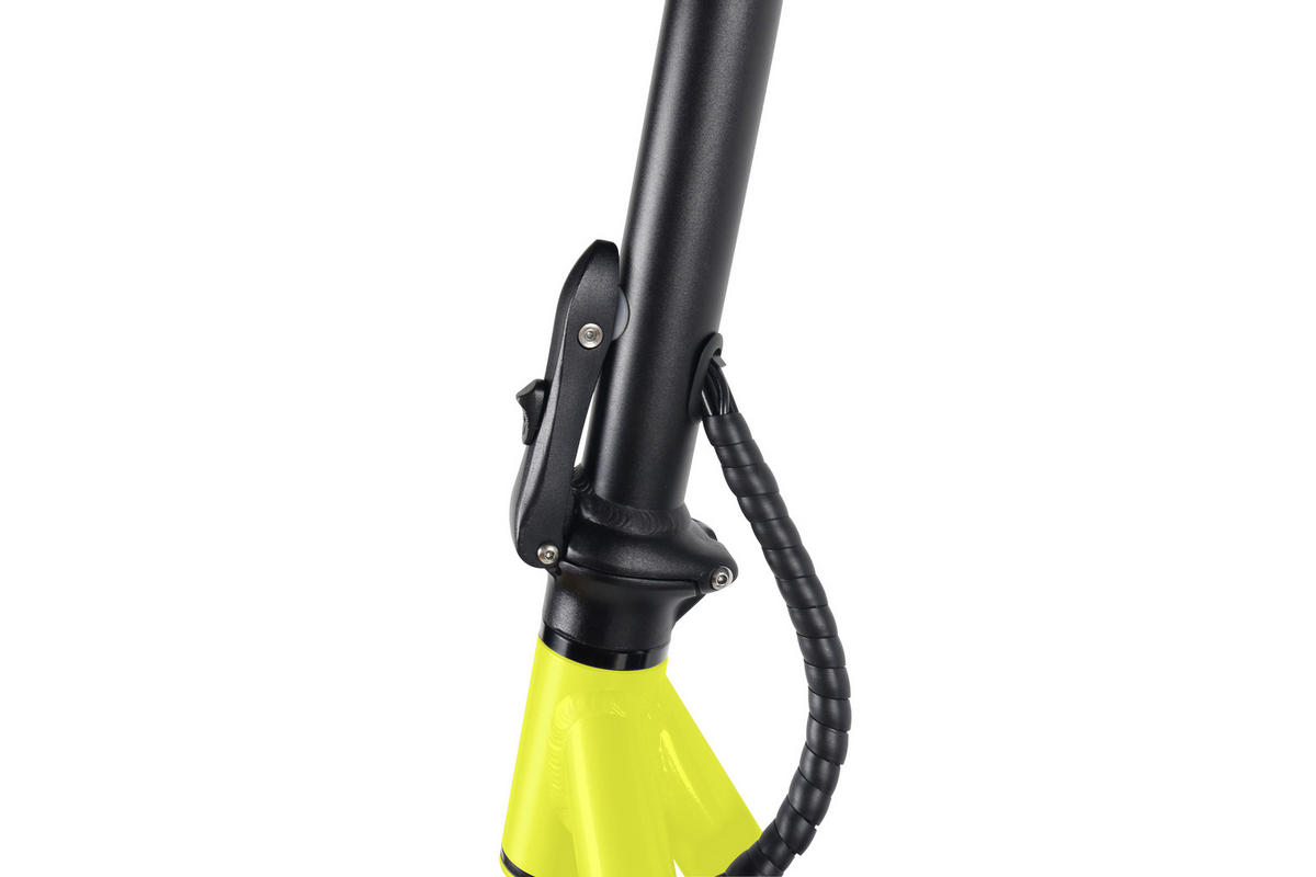 E-SCOOTER SATELLITE GELB  - Gelb, KONVENTIONELL, Metall (125/28/94cm)