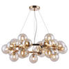 PENDELLEUCHTE 69/23,8/69 cm   - Goldfarben, Trend, Glas/Metall (69/23,8/69cm) - MAYTONI