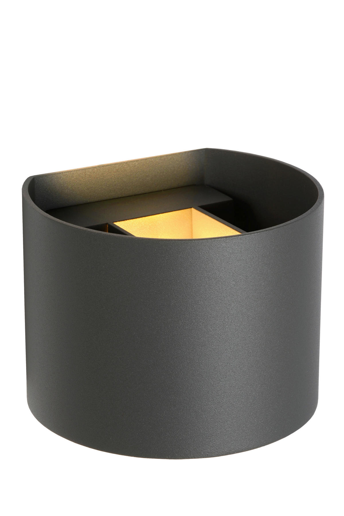 LED-WANDLEUCHTE Xio 11/13/9.7 cm   - Grau, Design, Metall (11/13/9.7cm) - Lucide