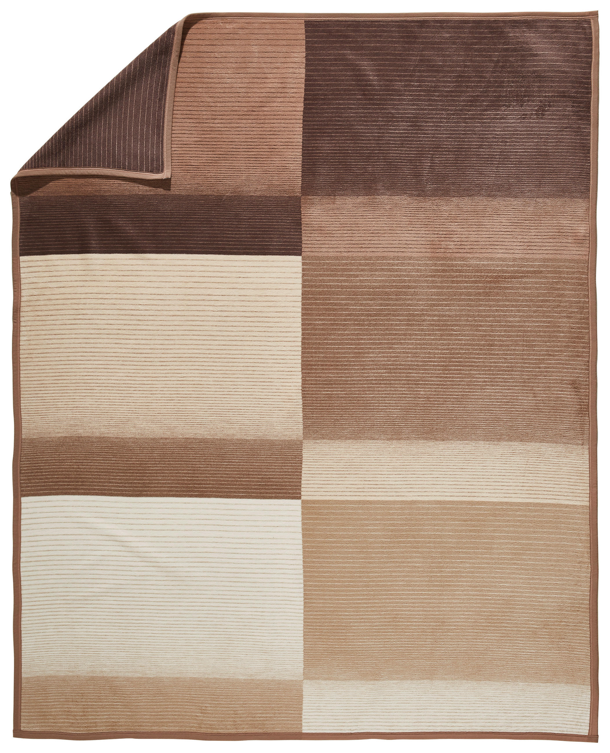 TANKA ODEJA 150/200 cm rjava, naravne barve - naravne barve/rjava, Basics, tekstil (150/200cm) - Novel