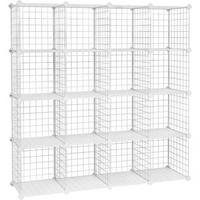 REGALKOMBINATION - Weiß, Basics, Kunststoff/Metall (123/123/31cm) - Boxxx