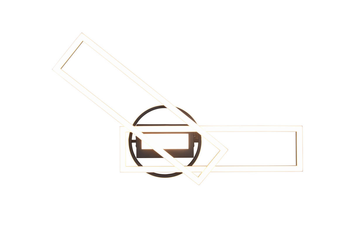 LED-DECKENLEUCHTE Twister 90,5/24,5/8,5 cm   - Messingfarben, Basics, Metall (90,5/24,5/8,5cm)