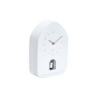 WANDUHR Modern Kitty Weiß  - Weiß, Basics, Kunststoff (20/29.1cm) - Karlsson