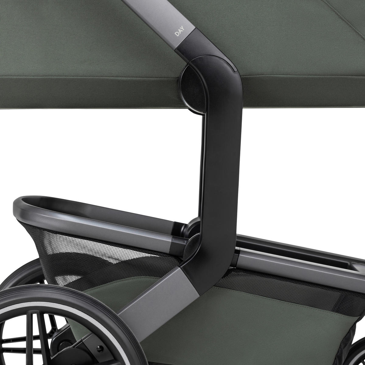 KINDERWAGEN  Day 5  Forest Green  - Olivgrün/Grau, Basics, Textil/Metall (94/60/113cm) - Joolz