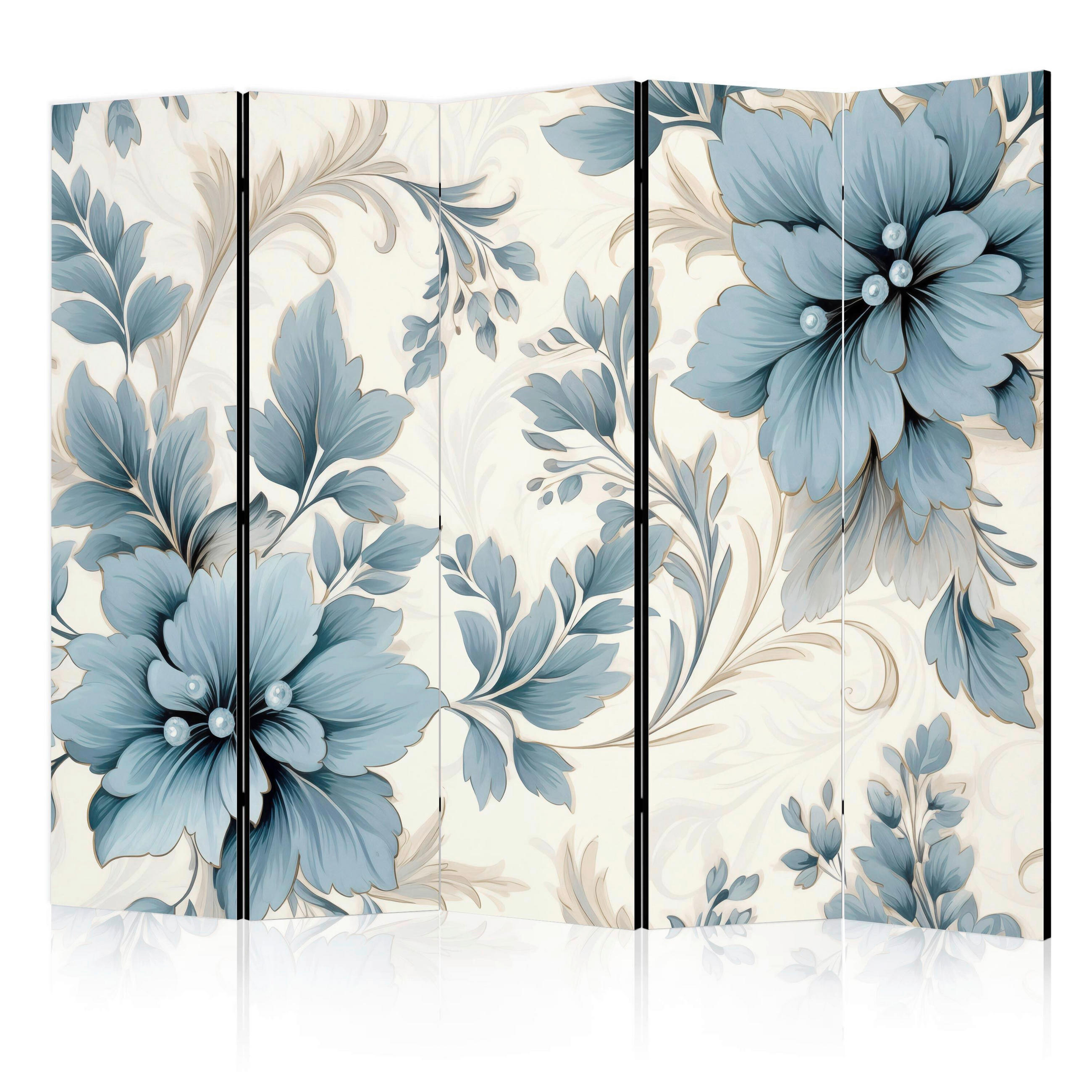 PARAVENT - Pastellblau/Beige, Basics, Textil (225/172/3cm) - artgeist