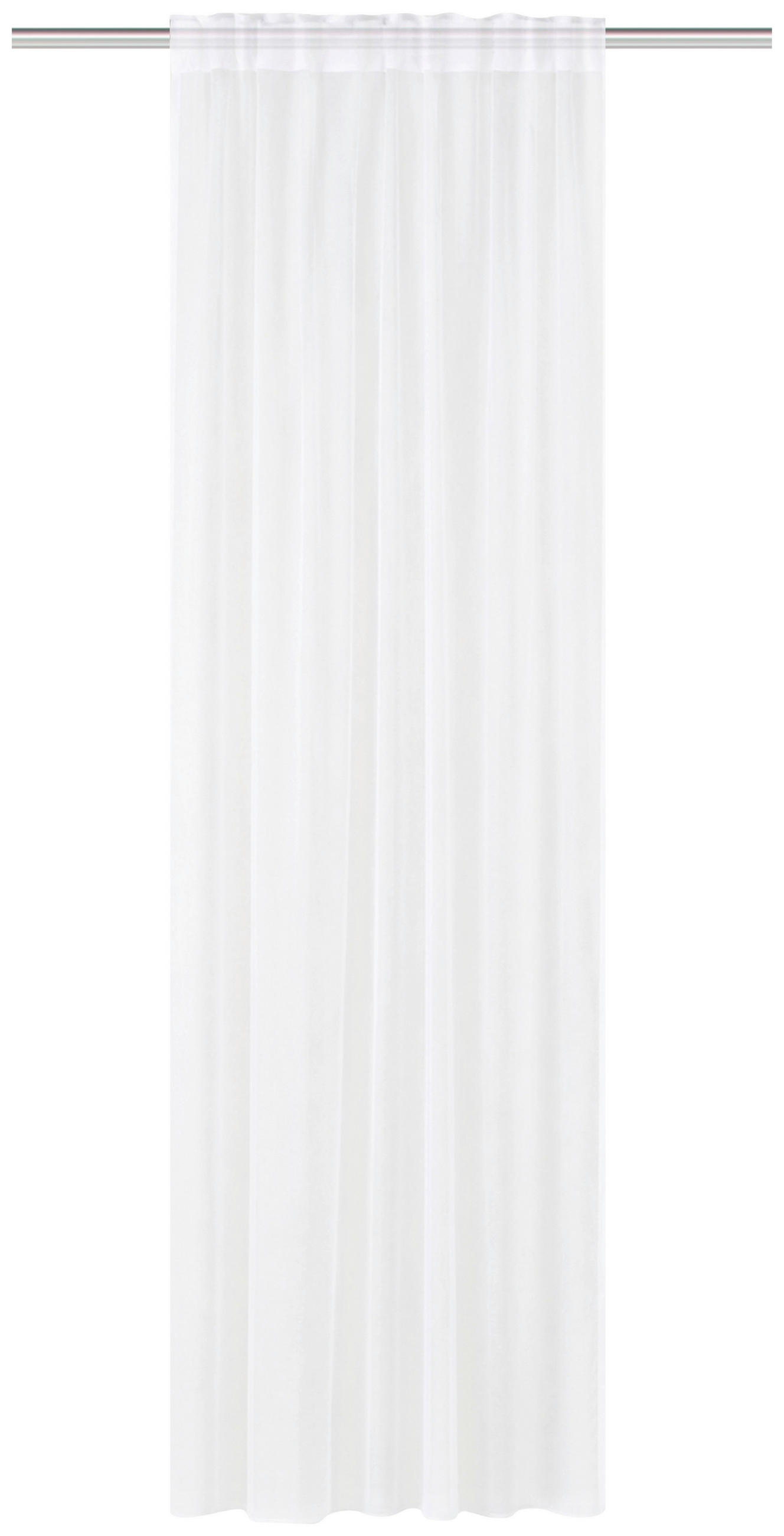 FERTIGVORHANG halbtransparent  - Weiß, Basics, Textil (140/245cm)