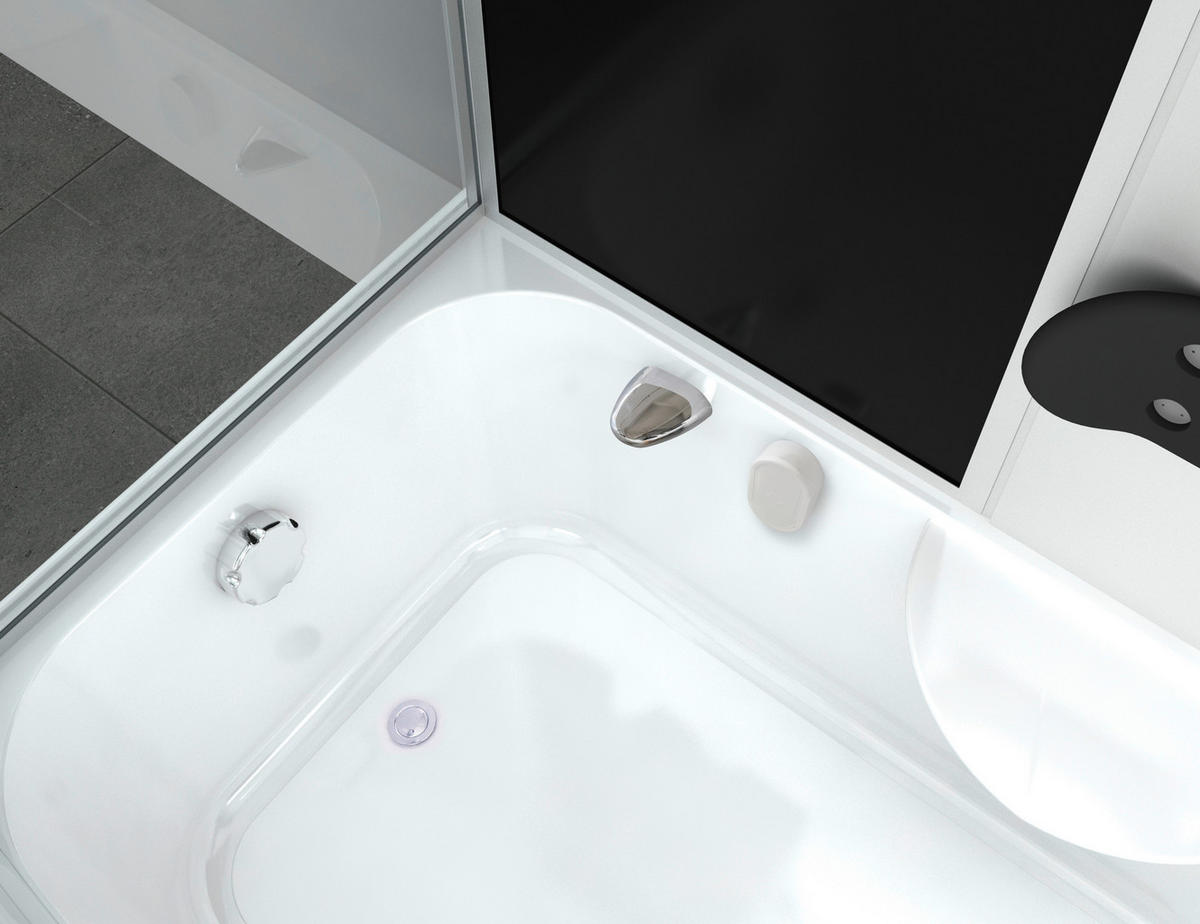 DAMPFDUSCHE 154/225/87 cm  in  - Basics, Glas (154/225/87cm) - Sanotechnik