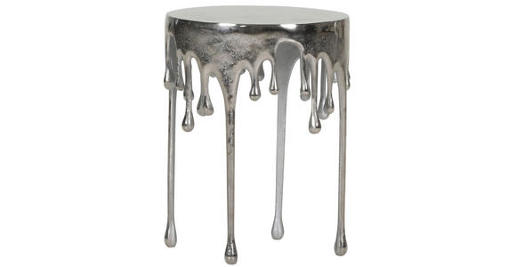 BEISTELLTISCH in Metall 38/38/50 cm - Silberfarben, MODERN, Metall (38/38/50cm) - Ambia Home