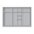 DREHTÜRENSCHRANK 6 -türig Sonoma Eiche - Alufarben/Sonoma Eiche, KONVENTIONELL, Glas/Holzwerkstoff (300/216/58cm) - Hom`in