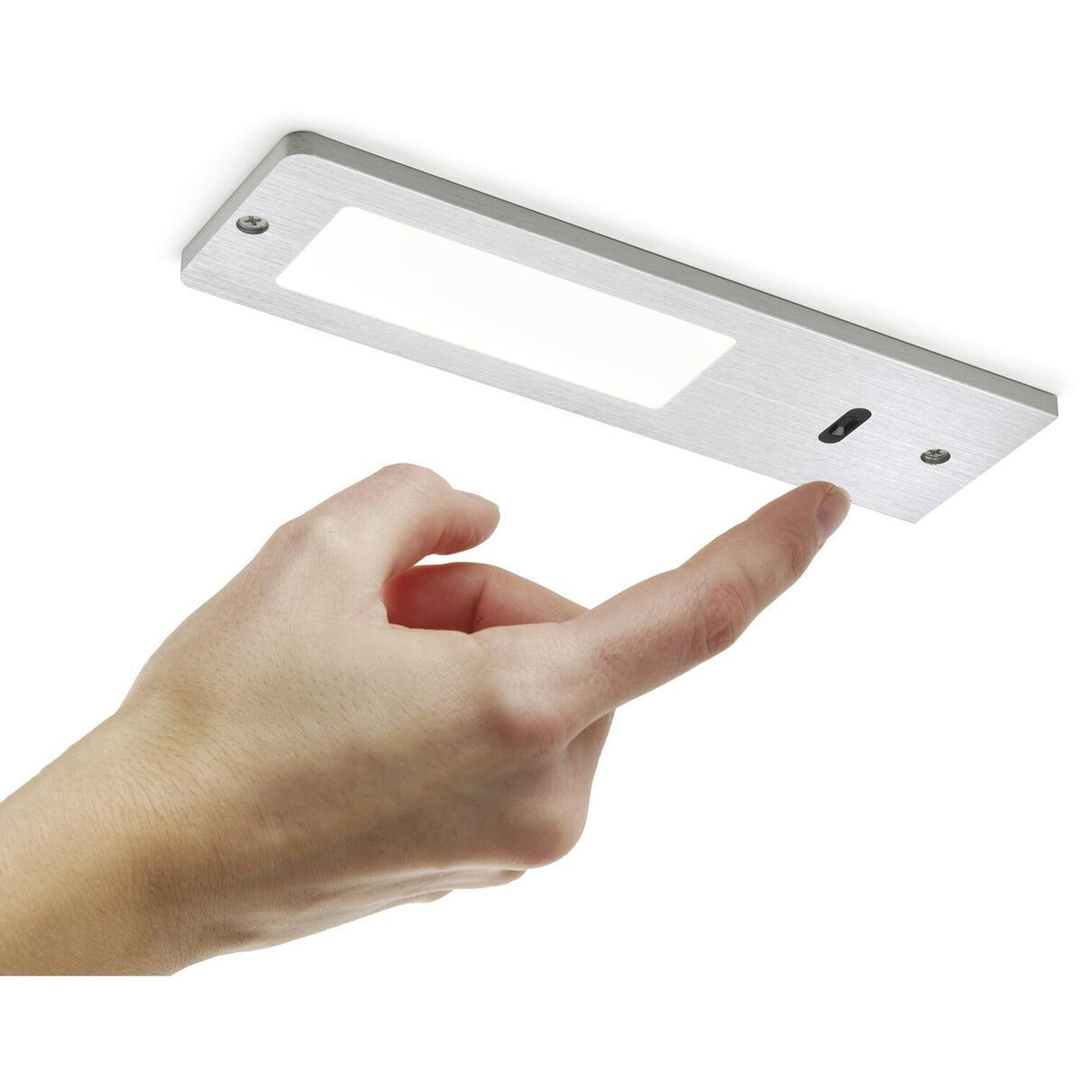 UNTERBAULEUCHTEN-SET - Alufarben, Basics, Metall (17/5/0,5cm) - HKT