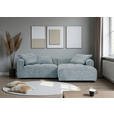 ECKSOFA  in Chenille Mintgrün  276/170 cm  - Schwarz/Mintgrün, KONVENTIONELL, Kunststoff/Textil (276/170cm) - Carryhome