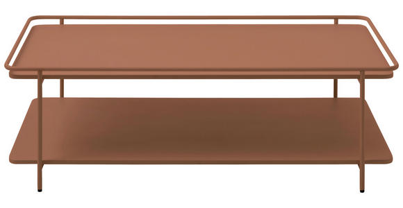 COUCHTISCH 110/55/34 cm rechteckig Terracotta - Terracotta, Basics, Metall (110/55/34cm) - Xora