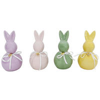 DEKOHASE - Pink/Gelb, LIFESTYLE, Keramik/Textil (7,5/15cm)