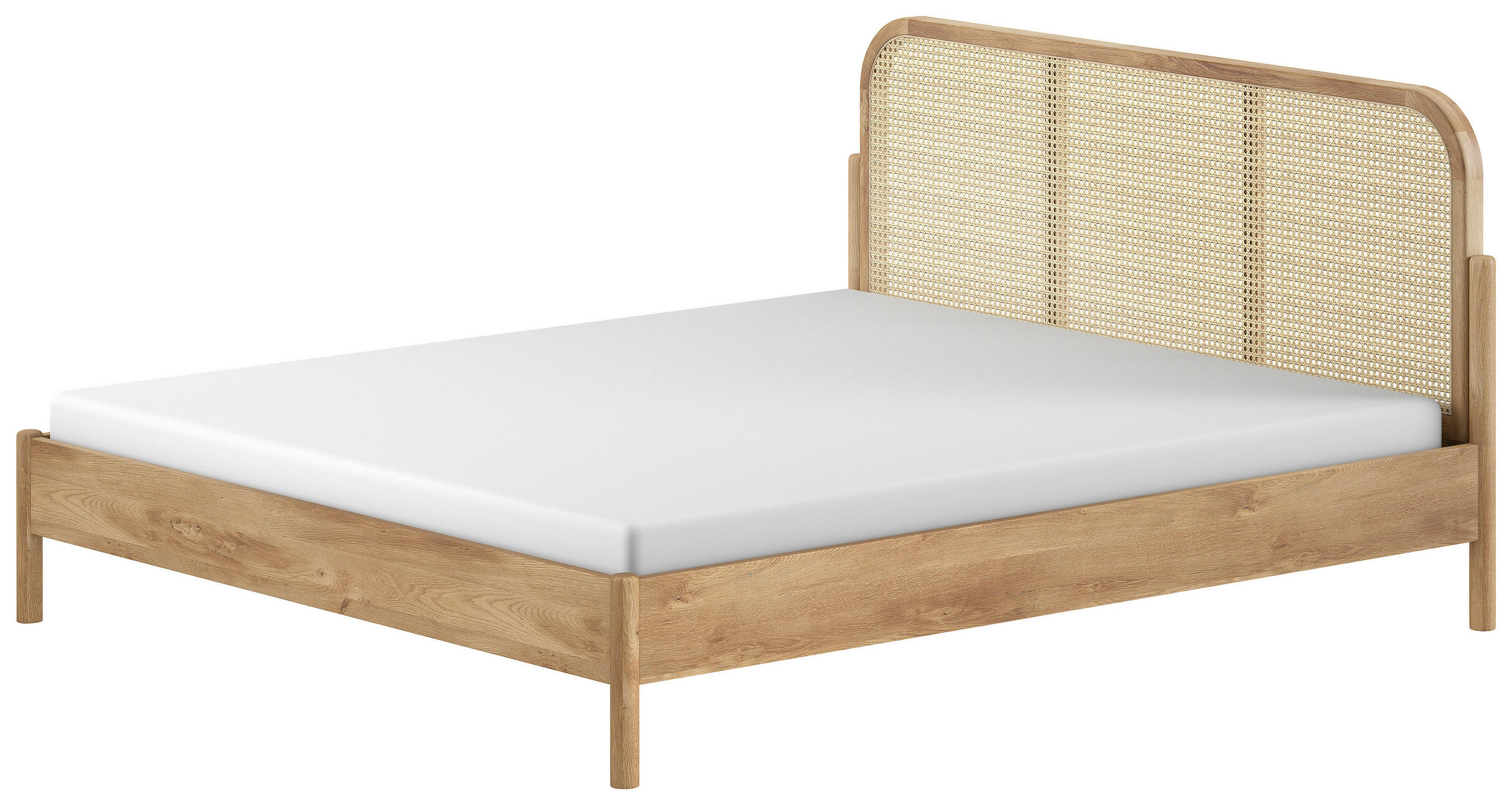 BETT 180/200 cm in Eichefarben - Eichefarben, MODERN, Holz/Holzwerkstoff (180/200cm) - MID.YOU
