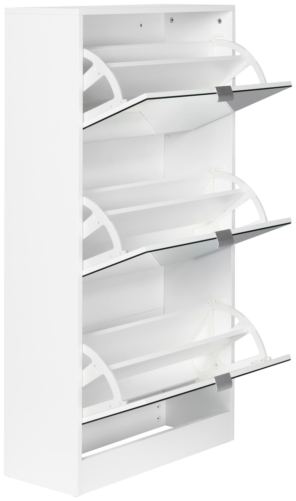 VYKLÁPĚCÍ BOTNÍK, bílá, 60/116/24 cm - šedá/bílá, Design, kov/kompozitní dřevo (60/116/24cm) - MID.YOU
